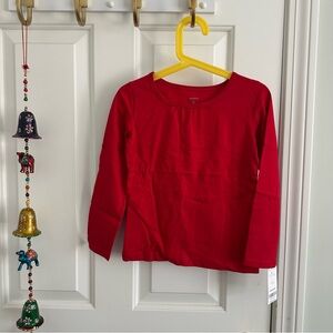 Carter's Girl’s Red Long Sleeve Tee Comfortable Knit 5T